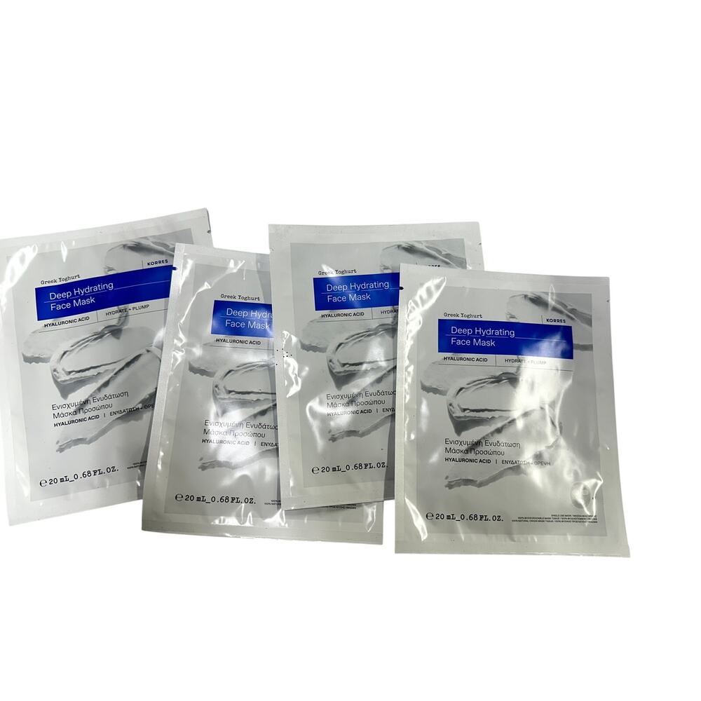 KORRES New Hydrating Face Mask x4